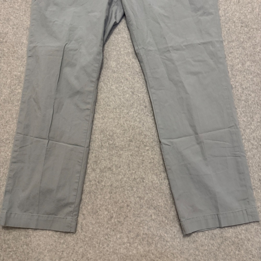 Banana Republic Aiden Chino Mens 35x30 Light Grey Slim Fit Cotton Stretch Pants - Picture 3 of 11